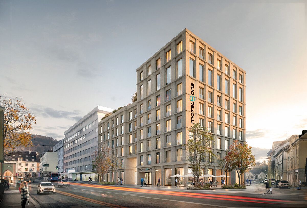 128 Zimmer und eine Skybar mit Seeblick: Motel One kommt nach Vorarlberg. »A4