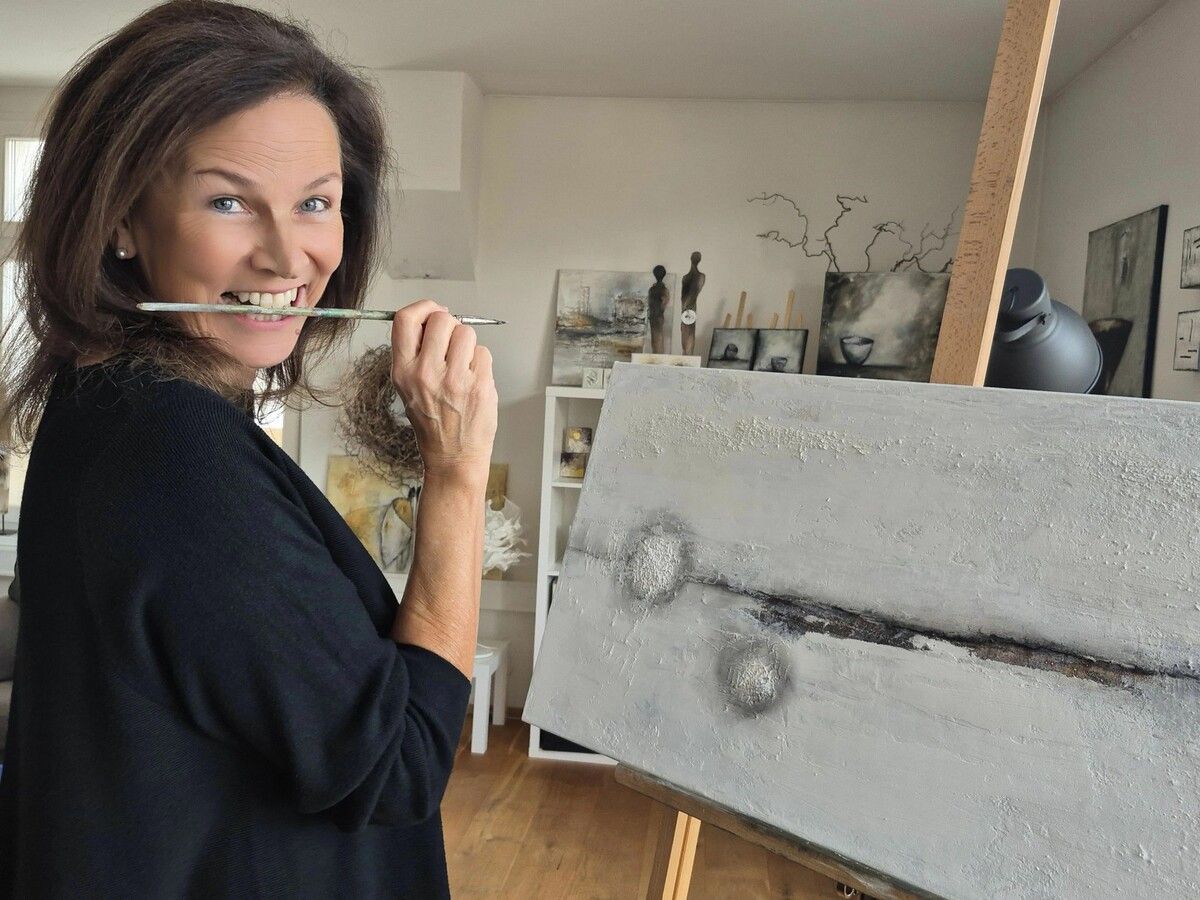 Für Ingeborg Giesinger ist das Malen zu einem Kraftquell geworden.⇒JH (4)