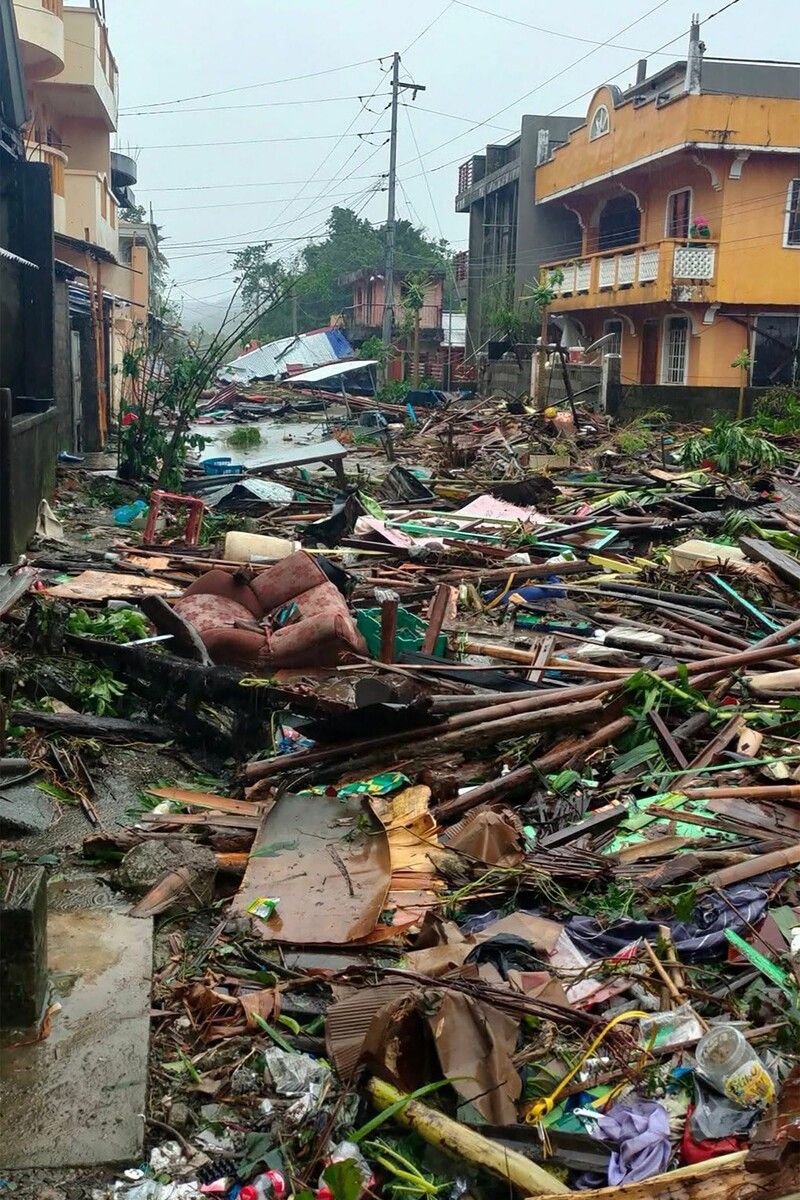 Ganze Ortschaften wurden zu Trümmerlandschaften.⇒AFP