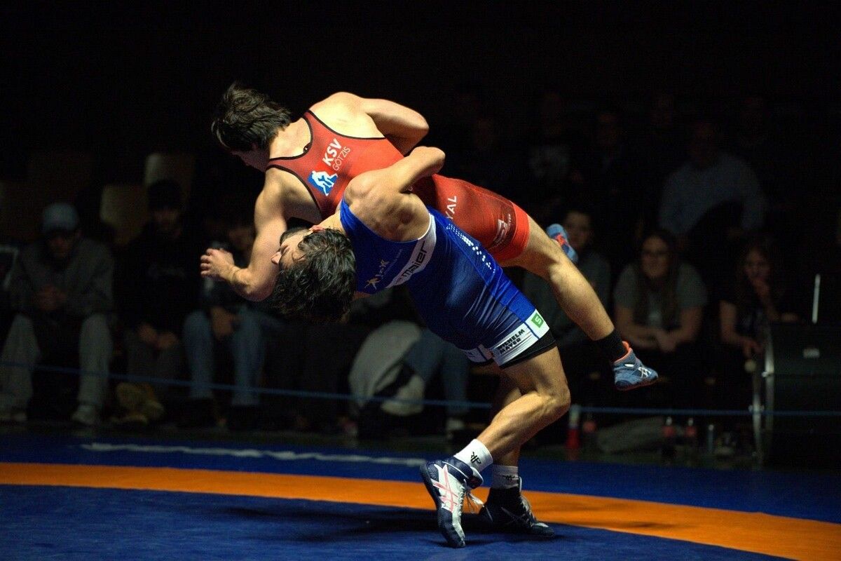 Götzner Linus Häusle war gegen Nika Glonti ohne Chance. ⇒vn/tk (2)