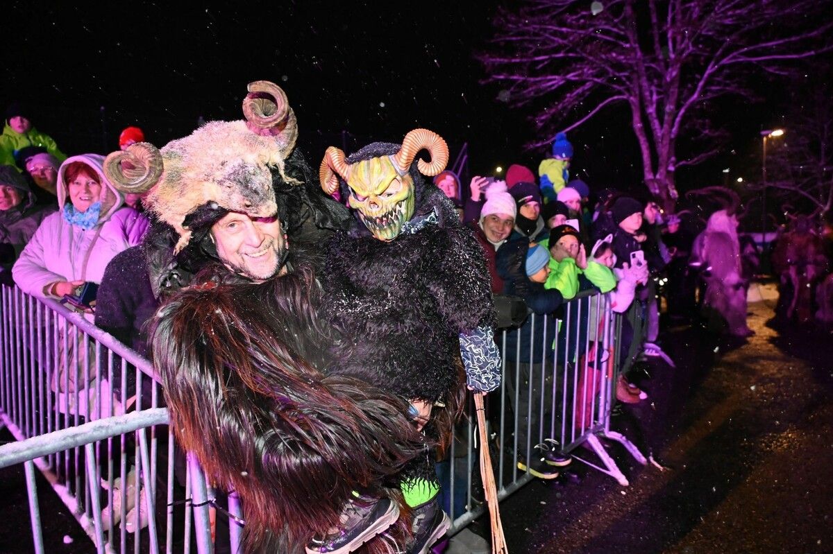 Große und kleine Krampusse begeisterten bei der Krampusshow in Braz.⇒dob