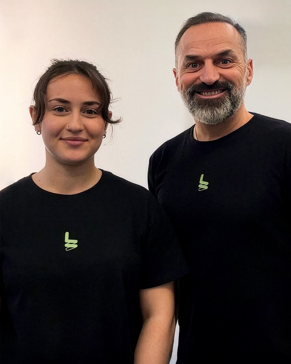 Gründer und Geschäftsführer Karim Allouche mit Tochter Mia. ⇒fa