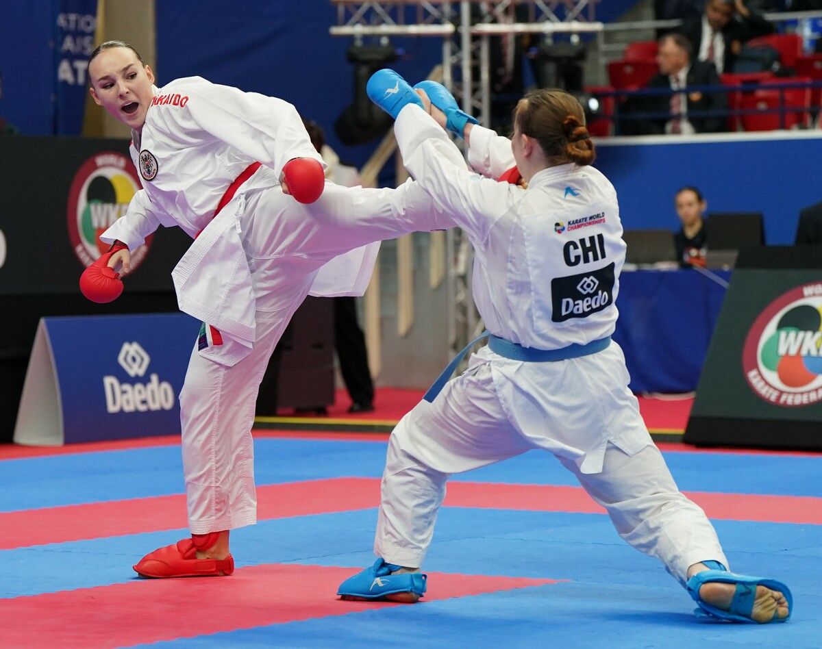 Hanna Devigili lieferte in Kairo ein couragiertes WM-Debüt ab.⇒Karate Austria