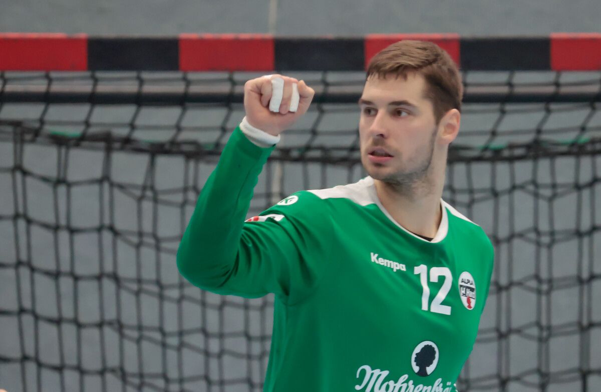 Hard-Tormann Lukas Gurskis hielt den souveränen Heimsieg seiner Mannschaft mit zahlreichen Paraden fest.⇒hartinger