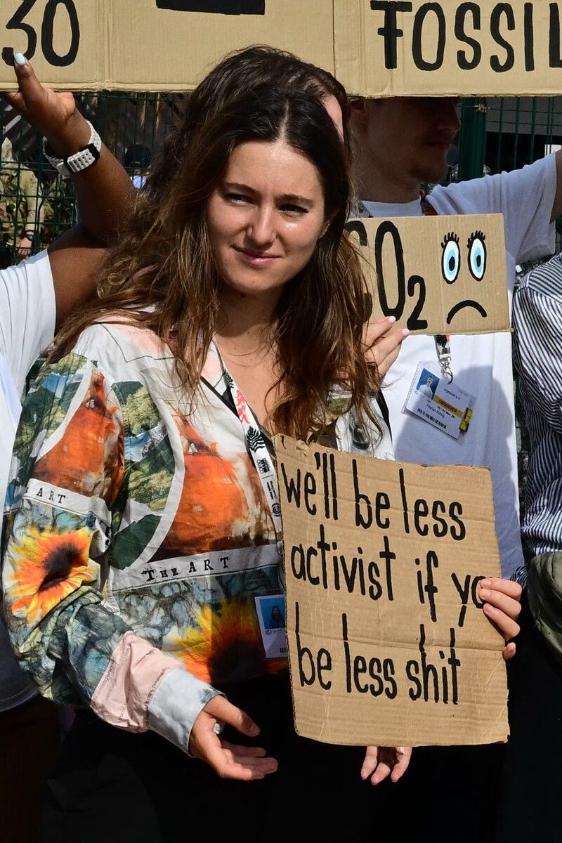 Im Umweld der Klimakonferenz fanden auch Demonstrationen statt.⇒AFP