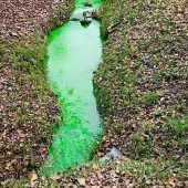 Ein plötzlich grüner Bach