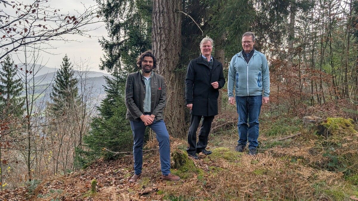 Johannes Sonnweber Mohr (TU München), Klaus Schwarz und Andreas Reiterer (ehem. Leiter der Wildbach- und Lawinenverbauung).