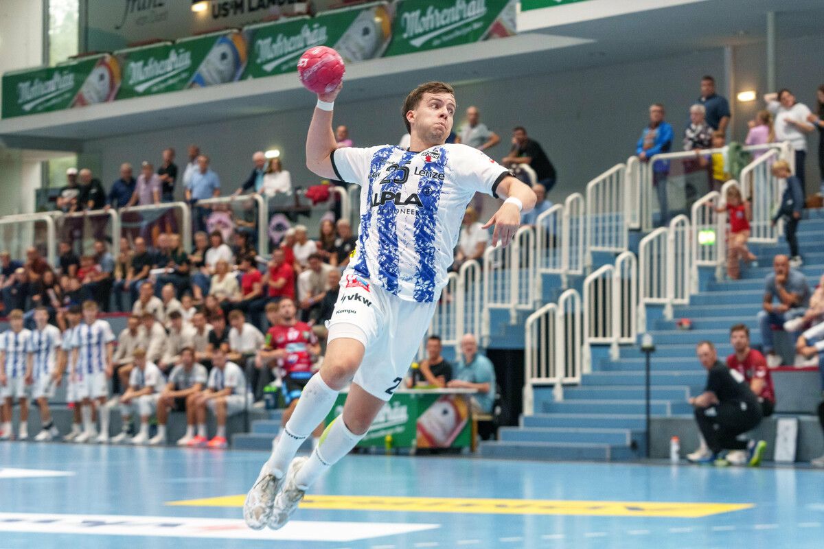 Marc-Andre Haunold trifft heute (19.30 Uhr) erstmals mit dem Alpla HC Hard auf seinen Stammverein Fivers Margareten. ⇒GEPA