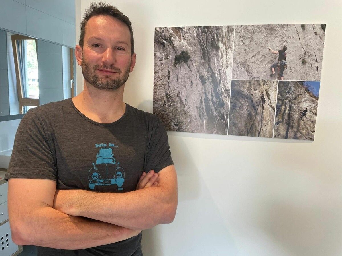 Markus Mayer war ein aktiver Sportler. Wegen der Sehbehinderung musste er mit dem Sport aufhören. ⇒kum