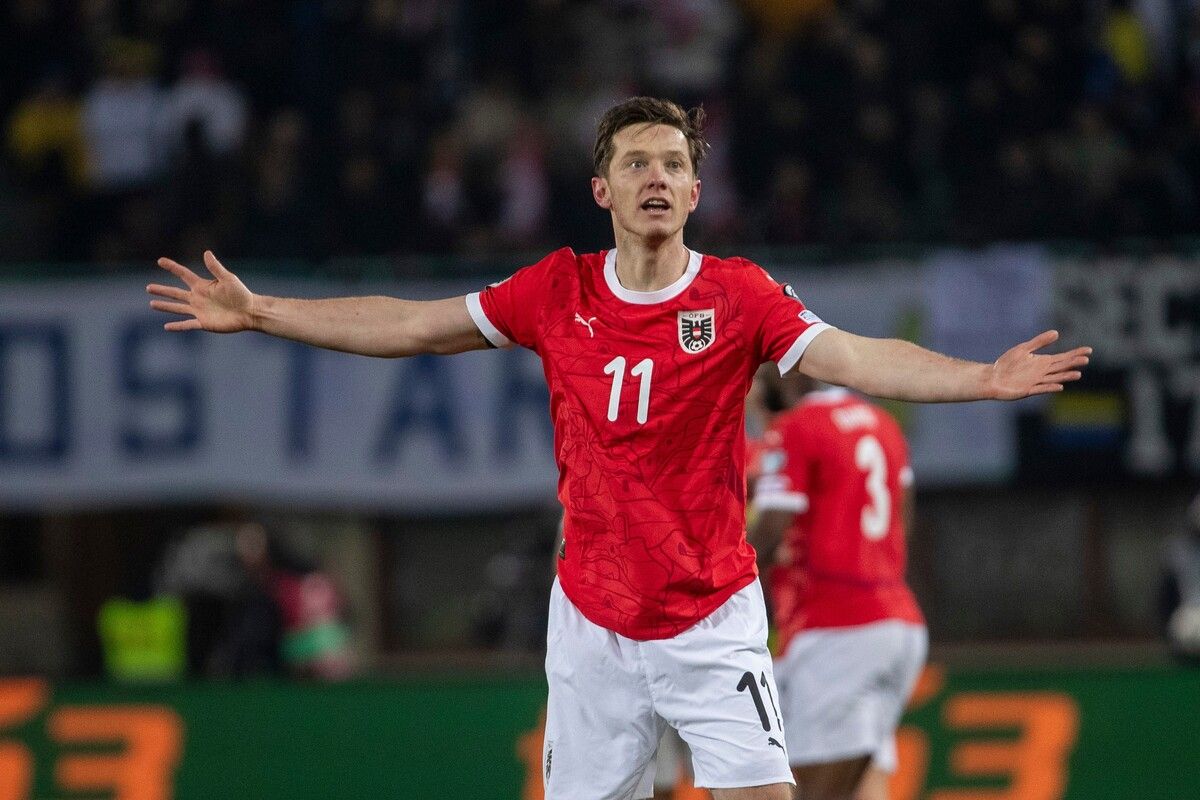 Michael Gregoritsch schrieb mit seinem Treffer zum 1:1 in der WM-Quali gegen Bosnien österreichische Sportgeschichte.⇒gepa