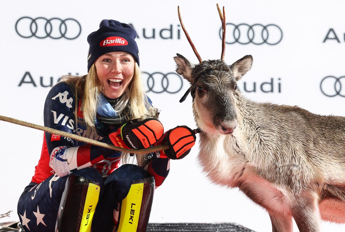 Mikaela Shiffrin hat in Levi bereits achtmal gewonnen und feierte 64 ihrer 101 Weltcupsiege im Slalom.⇒GEPA