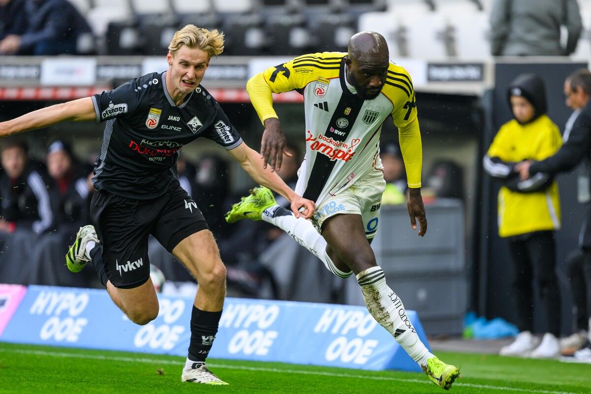 Mit dem US-Amerikaner Samuel Adeniran hatte Filip Milojevic einen sehr zweikampfstarken Gegenspieler zu bekämpfen.⇒gepa