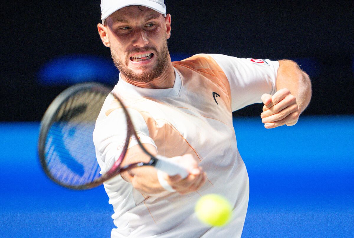 Mosolic unterlag im einzigen ATP-Duell 2025 gegen Cobolli 6:7, 4:6.⇒GEPA