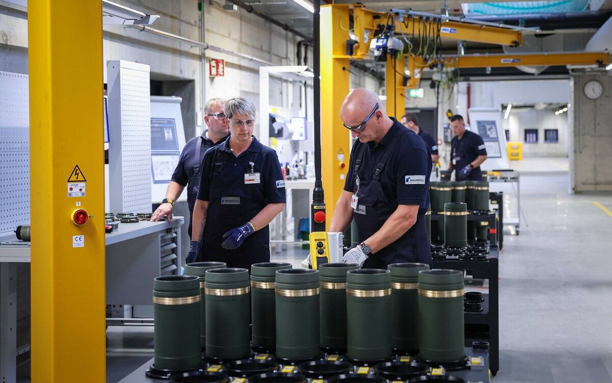 Munitionsherstellung in Deutschland - die EU investiert weiter in die Aufrüstung.⇒Afp