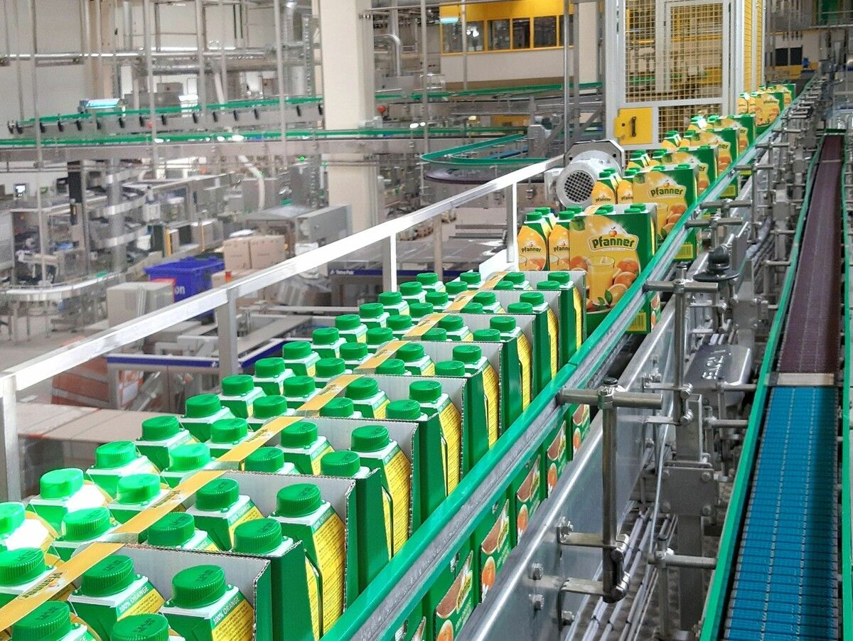 Positive Geschäftsentwicklung beim Fruchtsafthersteller Pfanner.⇒pfanner