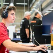 Sogar im Supermarkt wurde trainiert