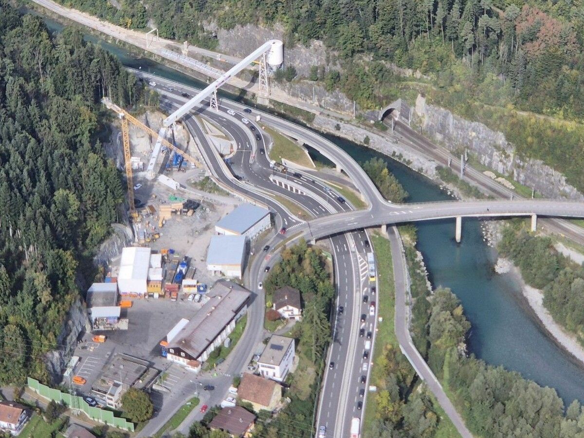 Seit Montag wird an der Stadttunnel-Baustelle wieder weitergearbeitet. ⇒VN/JUN