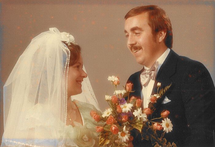 Sieglinde und Peter am 7. November 1975.