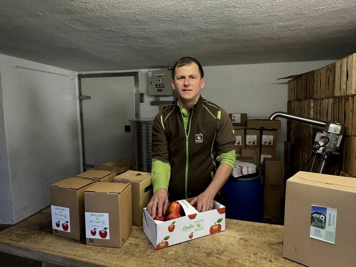 Simon Matt ist Landwirt mit Leib und Seele. Im Herbst wird seine Mühe belohnt. ⇒VN/DJS(3)