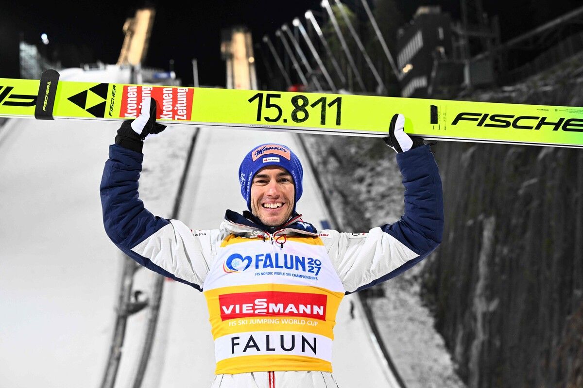 Stefan Kraft hat nunmehr 15.811 Punkte im Skisprung-Weltcup geholt.⇒APA