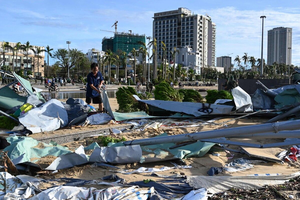Taifun „Kalmaegi“ sorgte in Vietnam für verheerende Verwüstungen. ⇒afp
