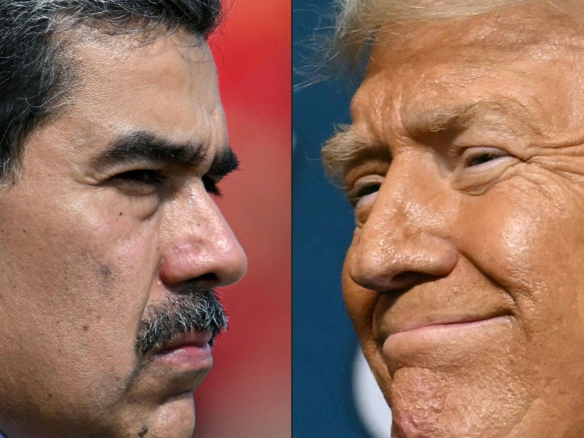 Trump und Maduro – zwei Gegner im Machtpoker um Venezuela.⇒AFP