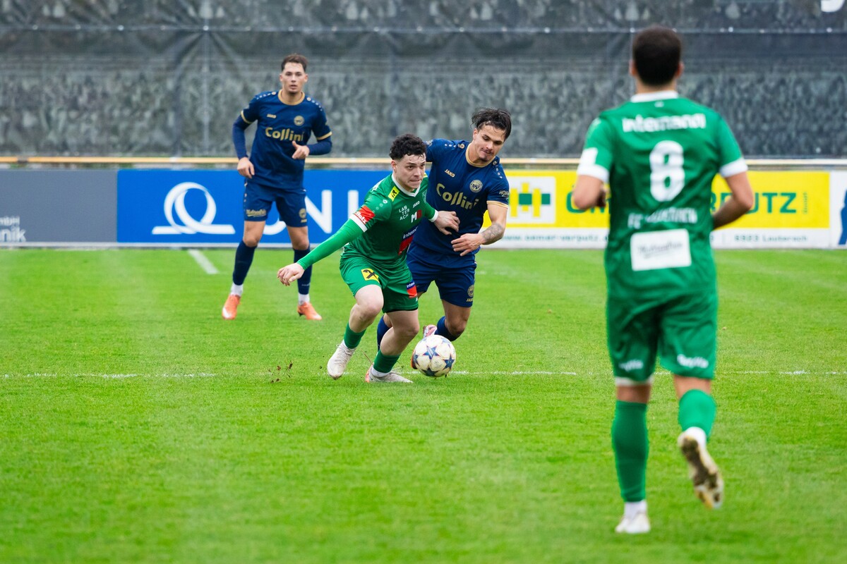 Valentin Matkovic erzielte das 2:1 für Lauterach gegen Hohenems.⇒bildstein