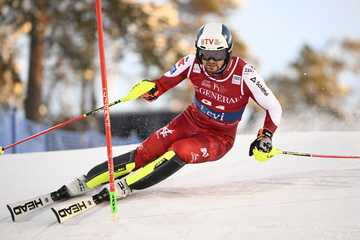 Wie schon in Levi im ÖSV-Aufgebot: Johannes Strolz.⇒GEPA