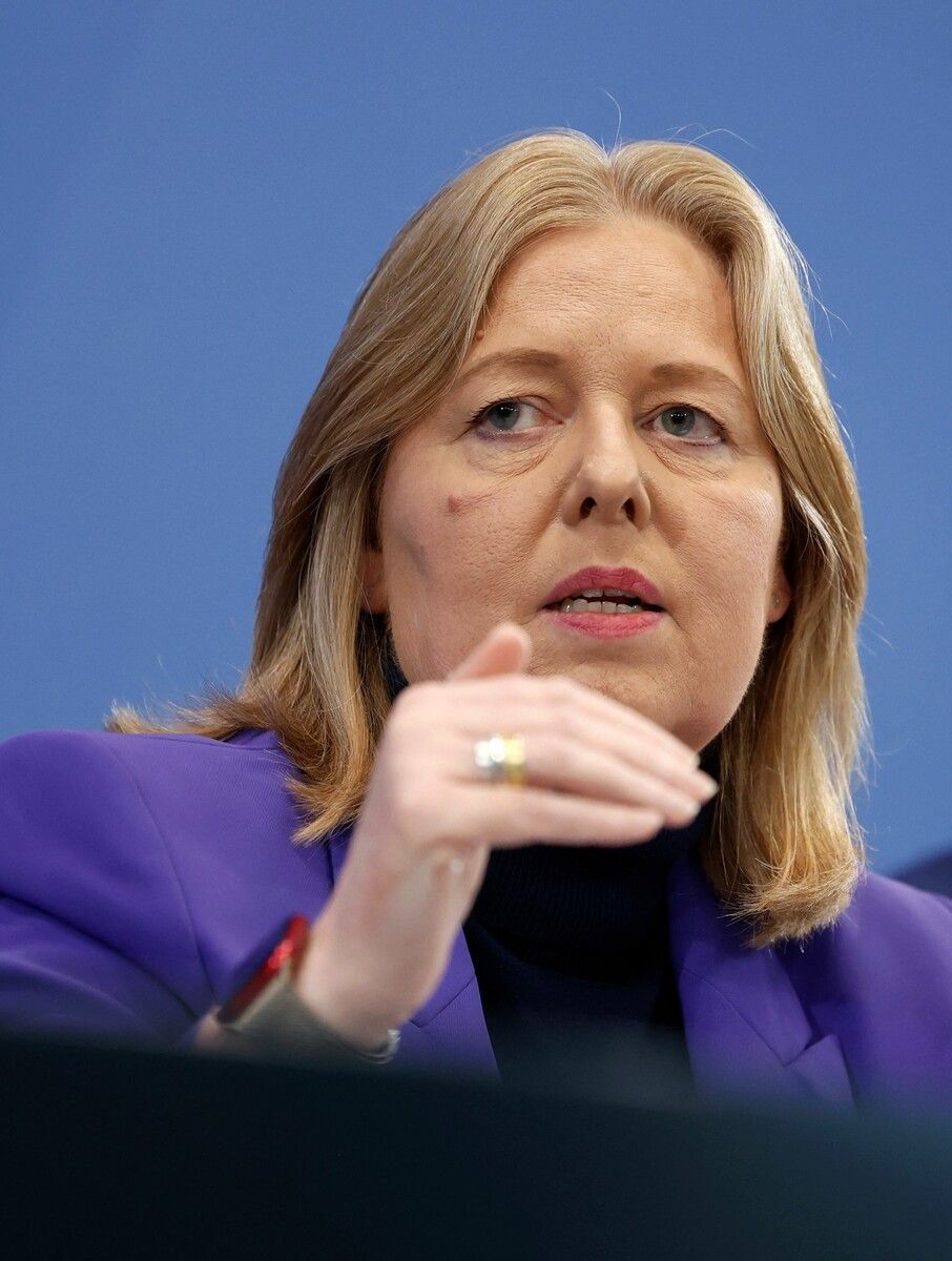 Arbeitsministerin Bas treibt die Bürgergeld-Reform zügig voran.⇒AFP