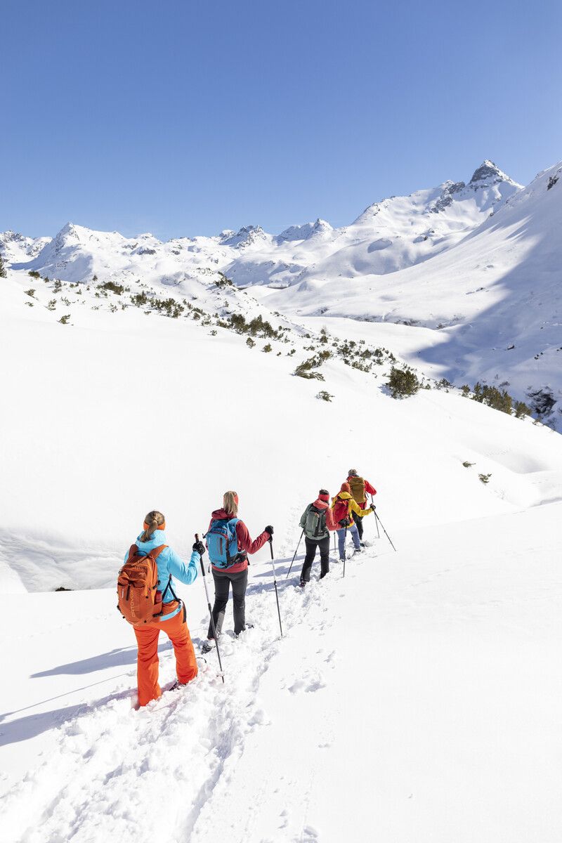 Auf der Bielerhöhe kann man Winter- und Schneeschuhwandern. ⇒Stefan Kothner