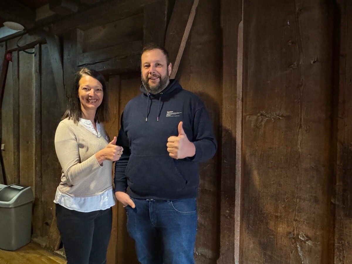 Die beiden Pächter Andrea Petermann und Matthias Lins freuen sich sehr.⇒vn/Dos (2)