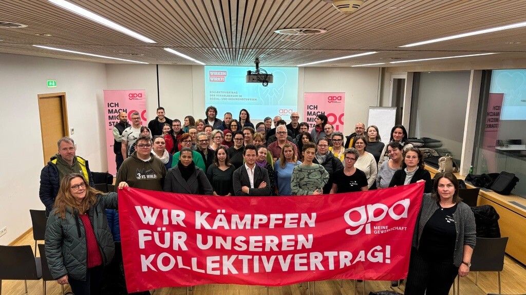 Die Betriebsräte der Sozialinstitutionen geben sich kämpferisch. ⇒GPA