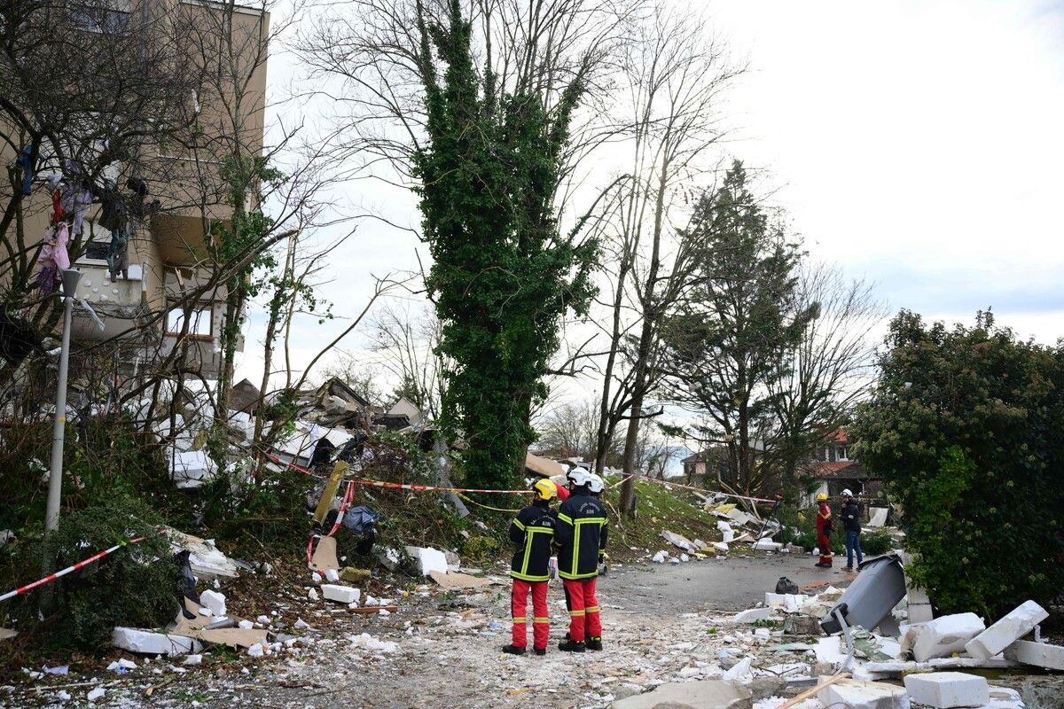 Die Explosion ereignete sich im Erdgeschoss eines vierstöckigen Hauses.⇒AFP