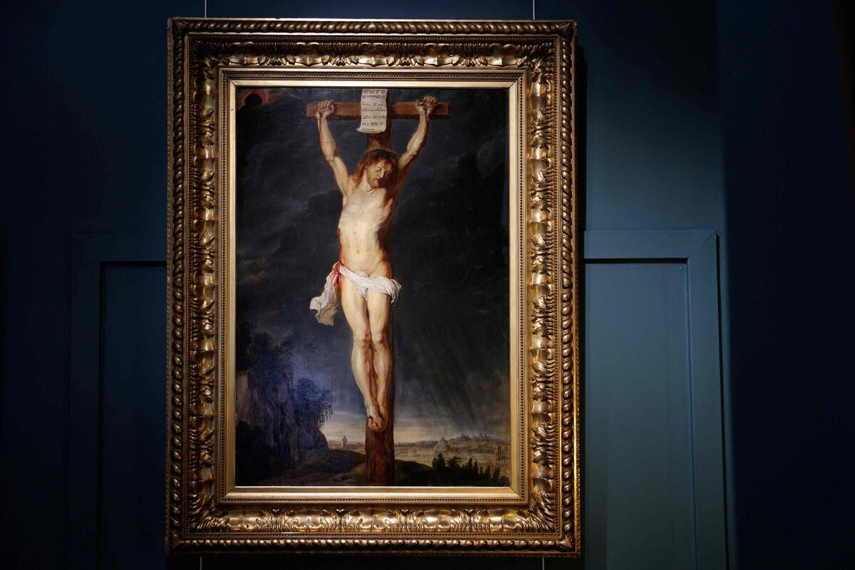 Die Malerei von Peter Paul Rubens stellt die Kreuzigung Jesu Christi da.⇒AFP