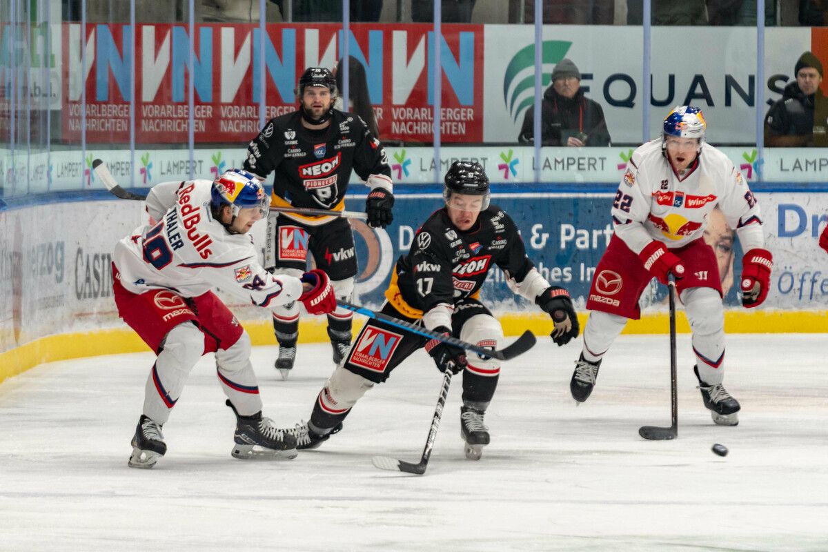 Die Pioneers mit Collin Adams standen gegen den Meister unter Dauerdruck.⇒VN-Stiplovsek