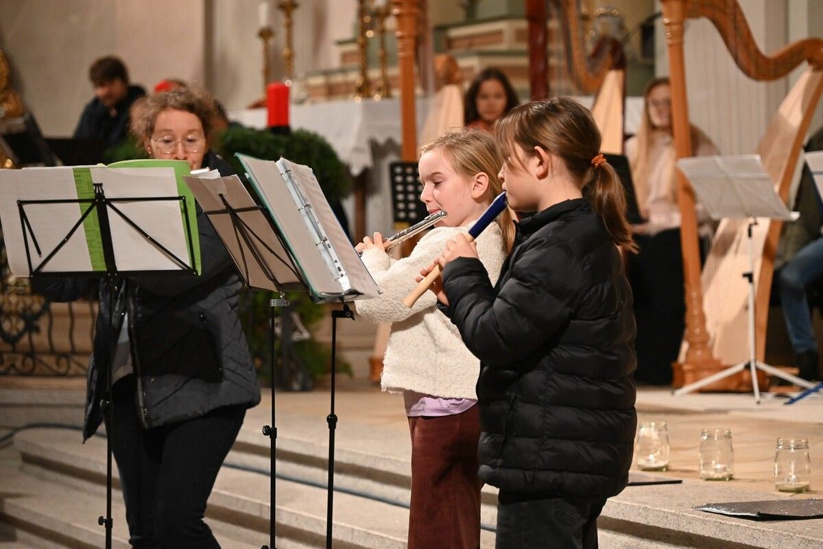 Die Querflötistinnen verzauberten das Publikum.
