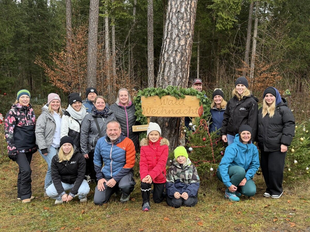 Weihnachtswald in Thüringen