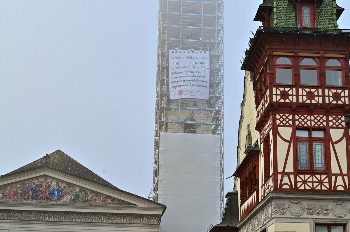 Protest gegen Budget