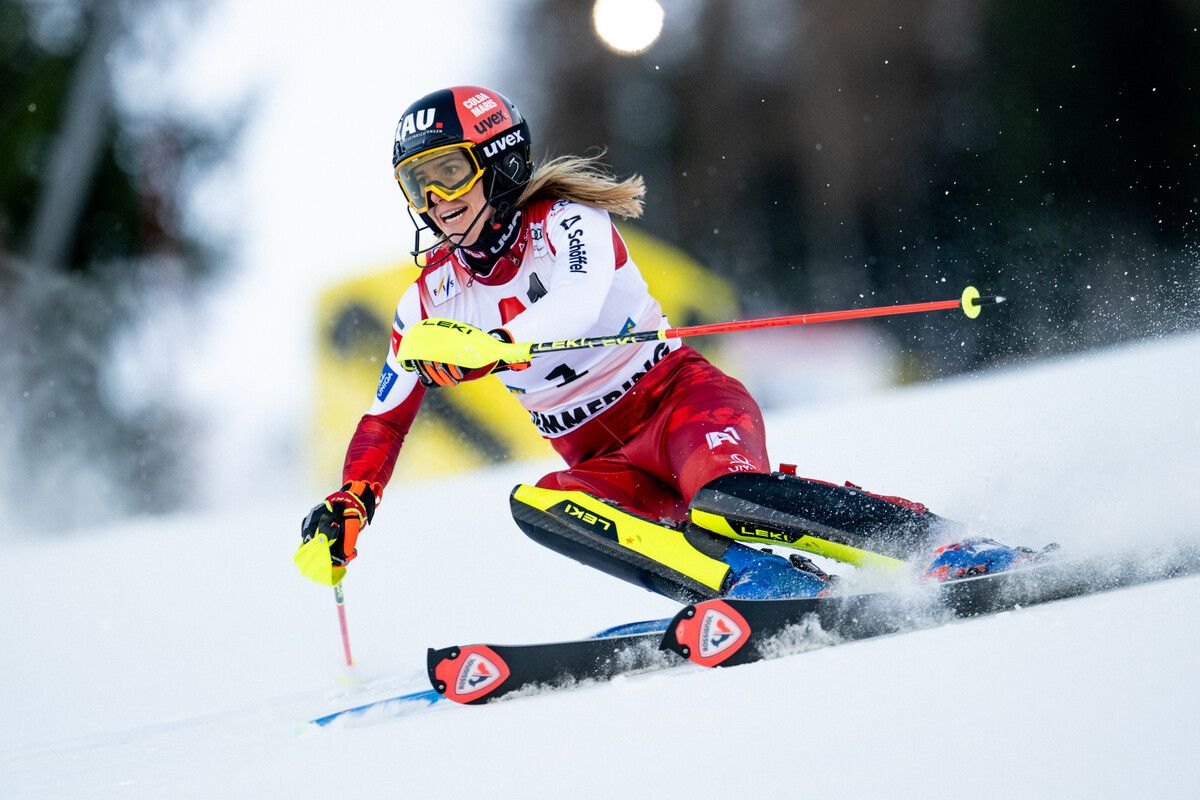 Gerne mitgenommen hat Katharina Liensberger den vierten Rang bei schwierigen Bedingungen am Semmering.⇒gepa