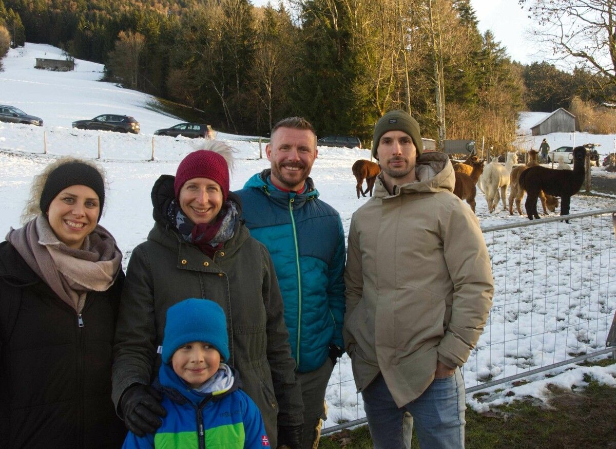 Groß und Klein waren begeistert von den Alpakas.⇒MSO