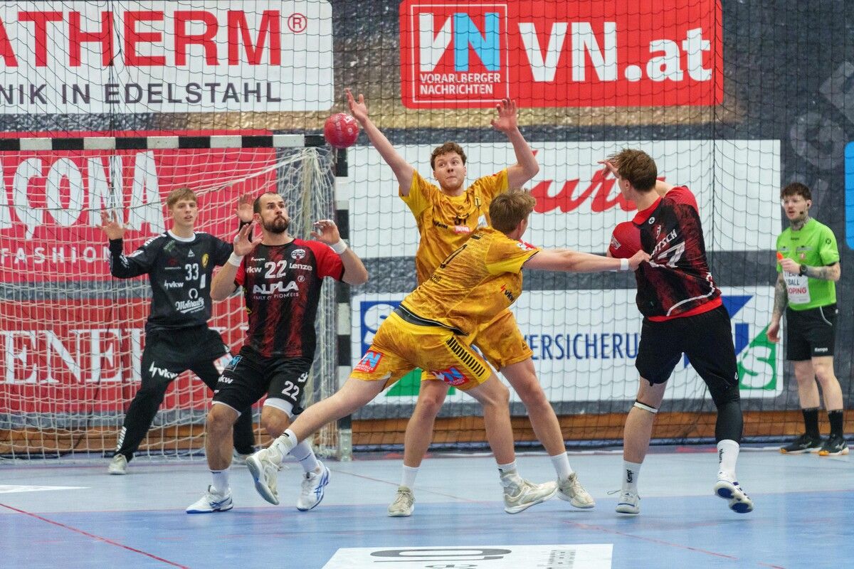 In den drei Ländle-Derbys gegen Gastgeber Bregenz gab es aus Sicht des Alpla HC Hard einen Sieg und zwei Remis.⇒VN/Stiplovsek