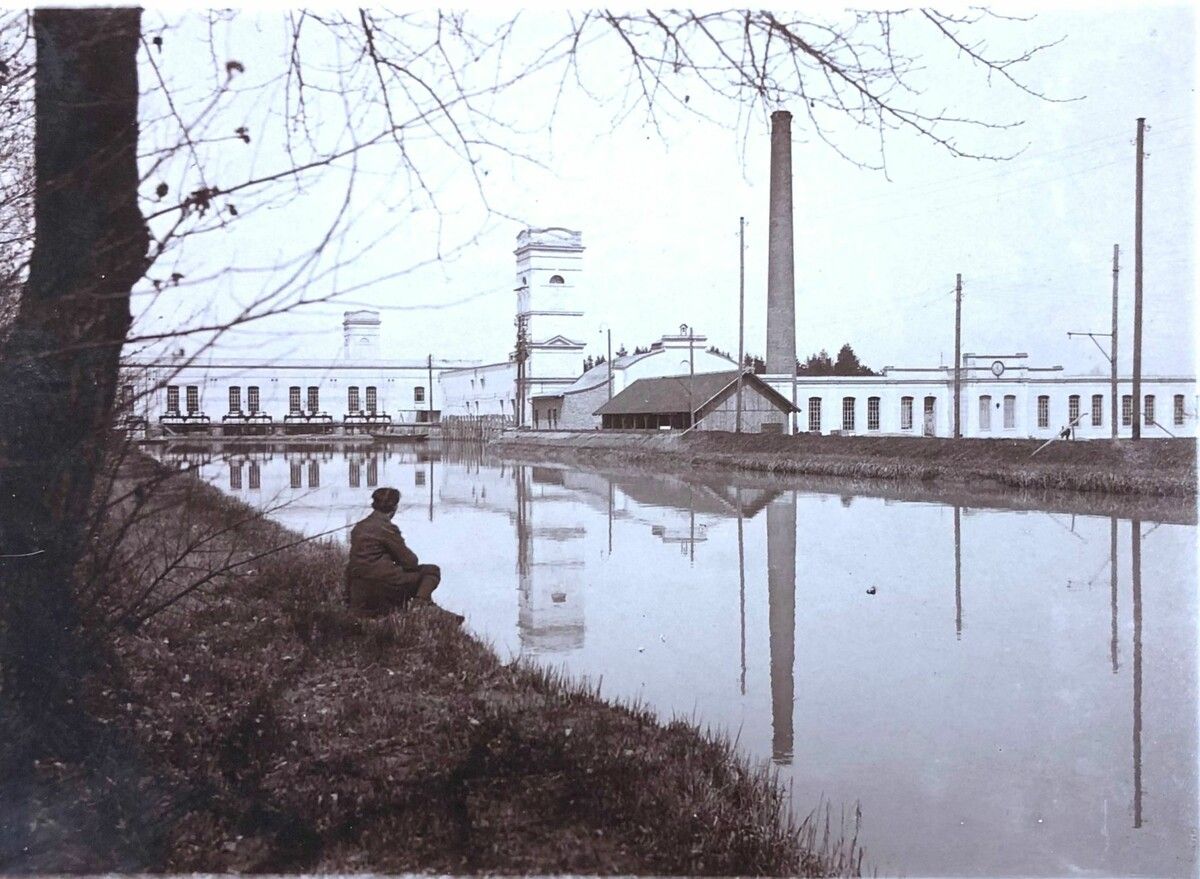 Kanal vor der Erhöhung 1922. ⇒F. M. Hämmerle Archiv