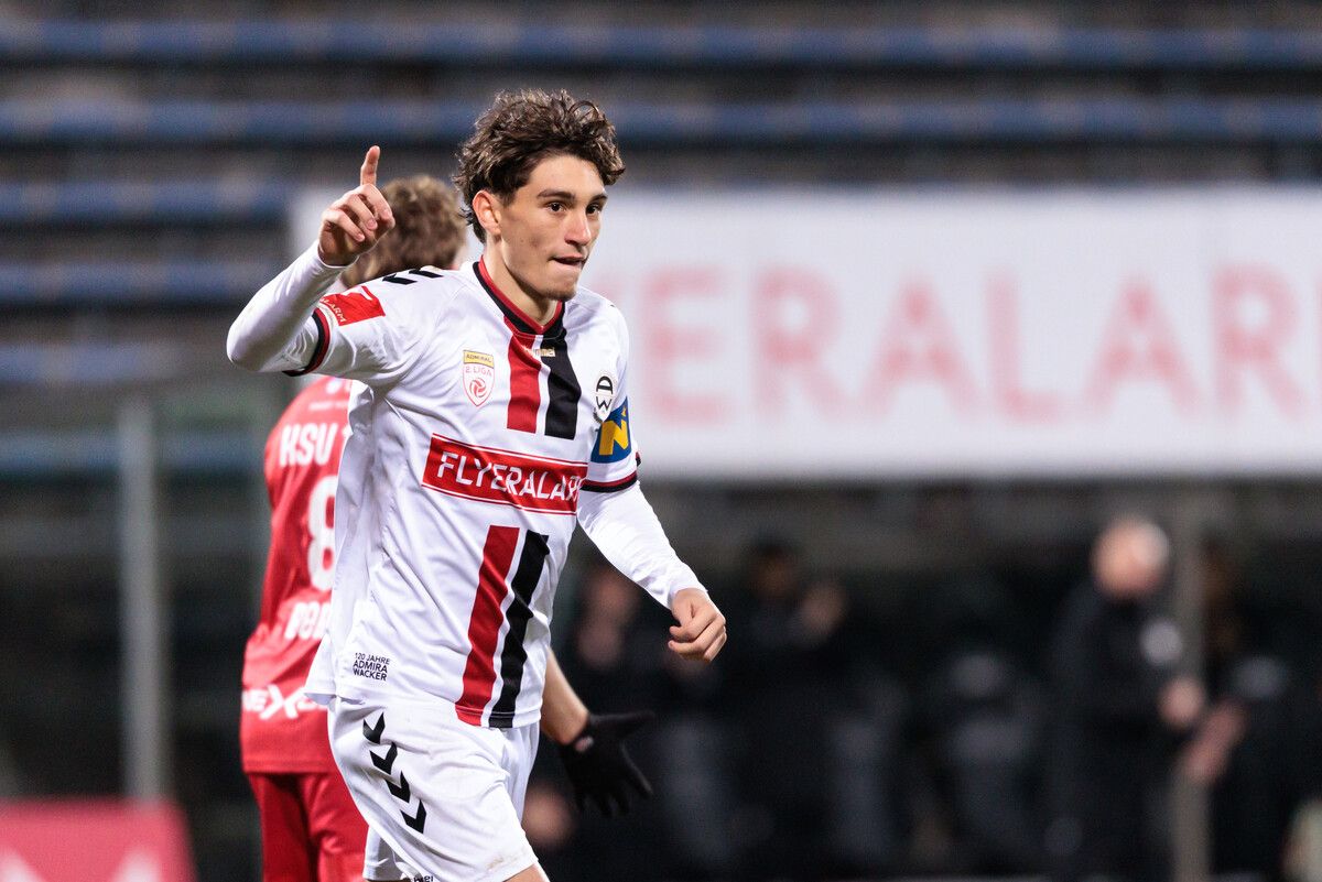 Marco Schabauer sorgte für das 4:0 beim 6:1-Sieg der Admira über Kapfenberg.⇒gepa