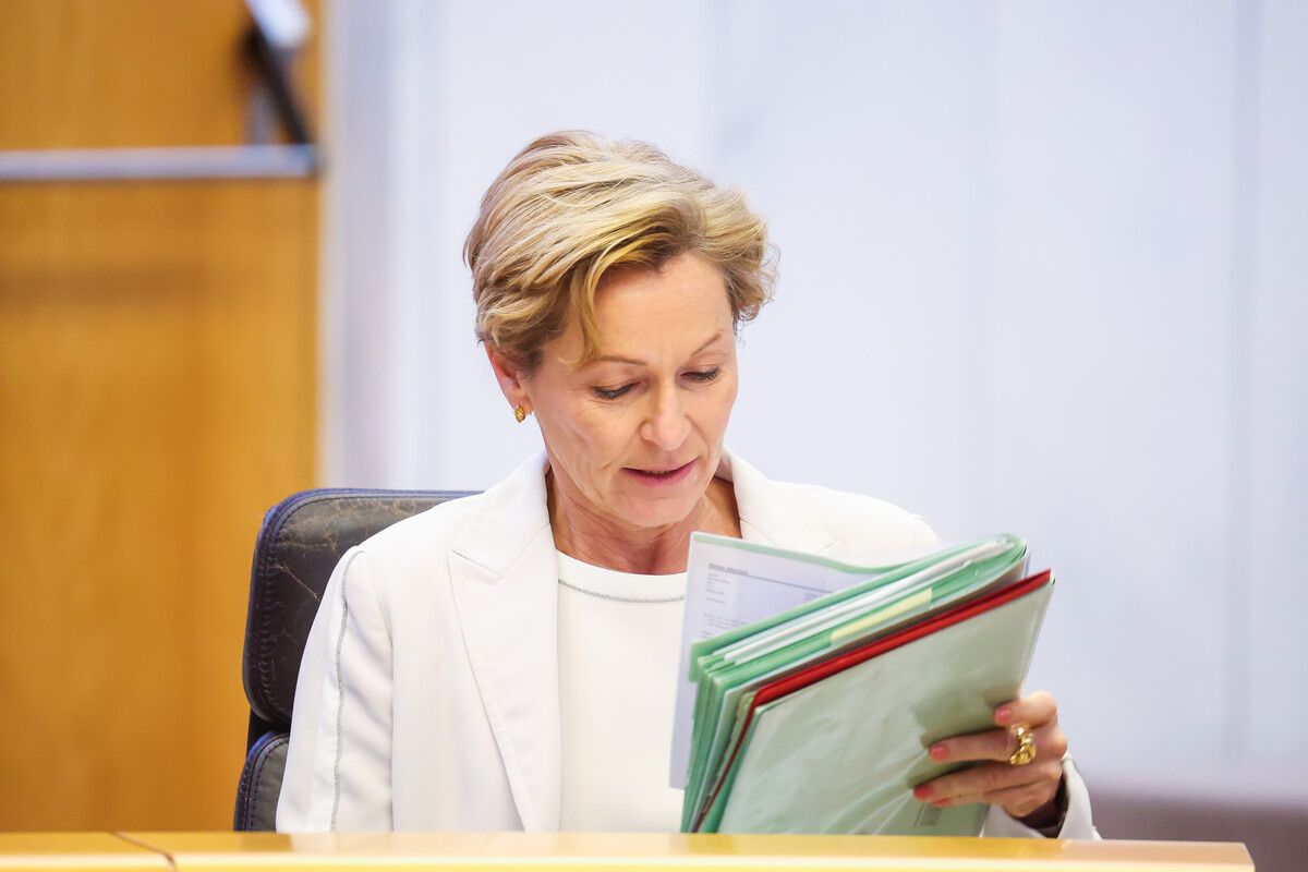 Martina Rüscher rechtfertigte die Reformen im Sozialbereich. VN/Steurer