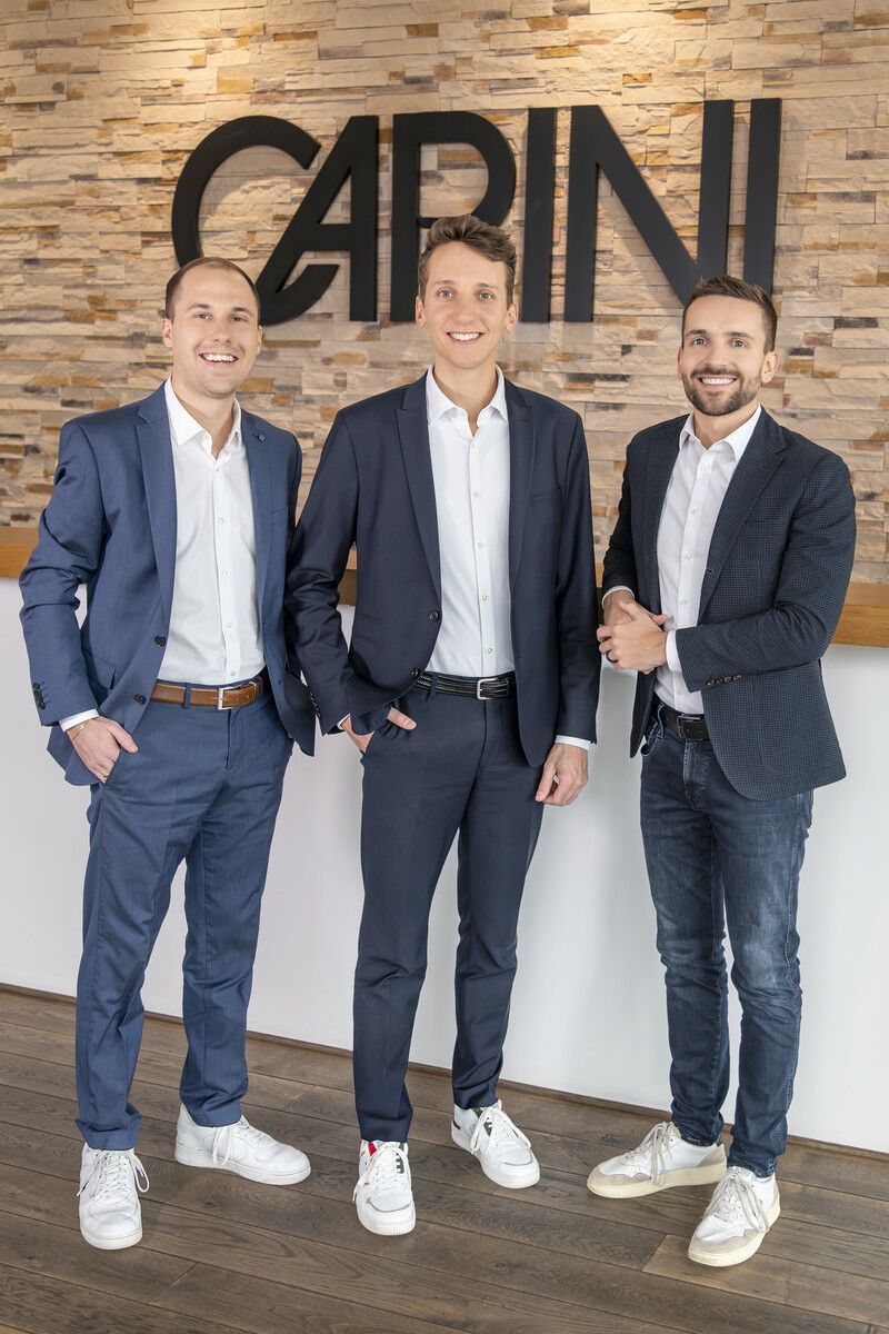Michael Dür, Simon Sohm und Christian Zoll bilden ab 2026 die gemeinsame Geschäftsleitung.⇒carini (2)