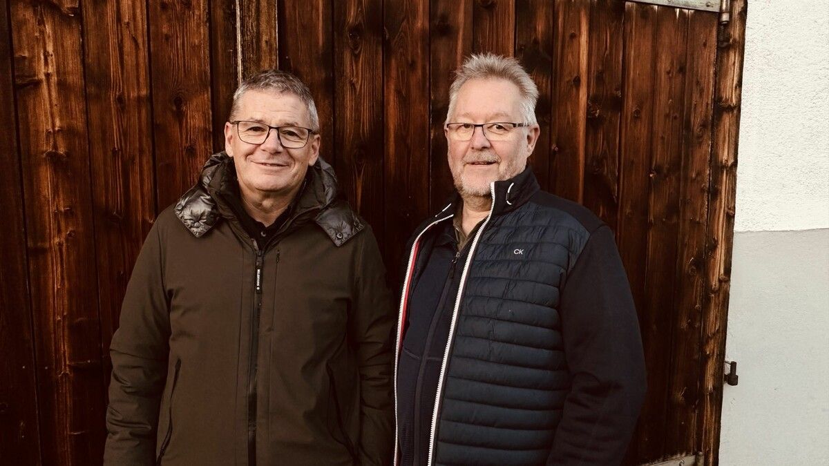 Obmann Thomas Lorenzi und sein Stellvertreter Karlheinz Siglär freuen sich auf den vierten Satteinser Krippenweg. ⇒Heike Montiperle