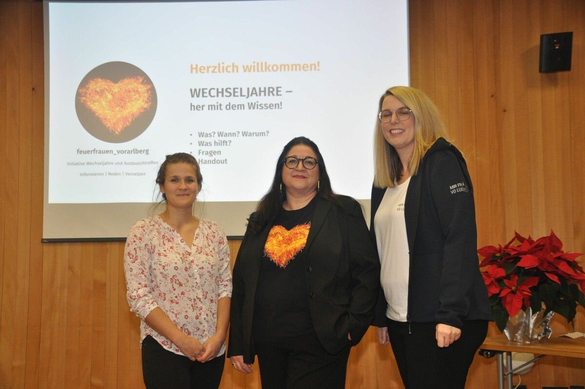 Sarah Blum, Andrea Butterweck und Obfrau Annette Enzinger (v. l.). ⇒HAB