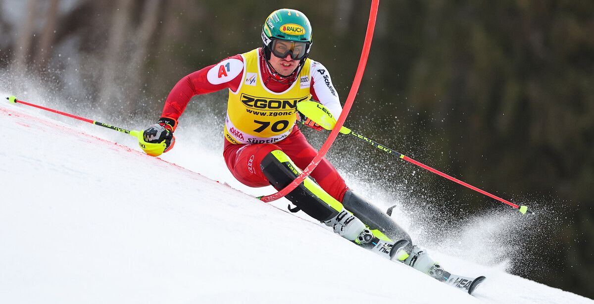 Weltcupdebüt mit Startnummer 70: Jakob Greber zeigte in Teilabschnitten mit starken Zeiten auf.⇒gepa