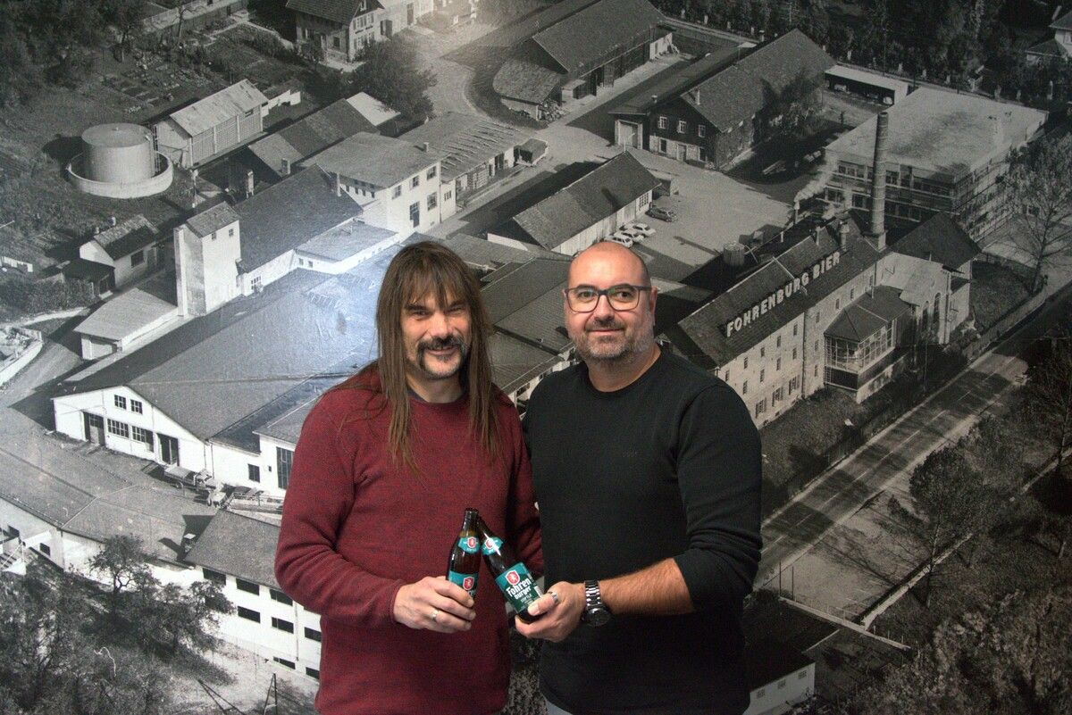 Wolfgang Sila (links) und Jürgen Baldauf leiten weiterhin Geschicke der Brauerei. ⇒Brauunion