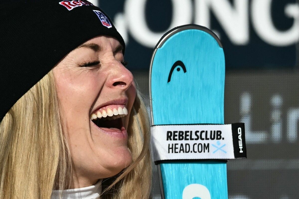 Zertrümmerte mit ihren 41 Jahren alle Alters-Siegrekorde: Lindsey Vonn.⇒gepa